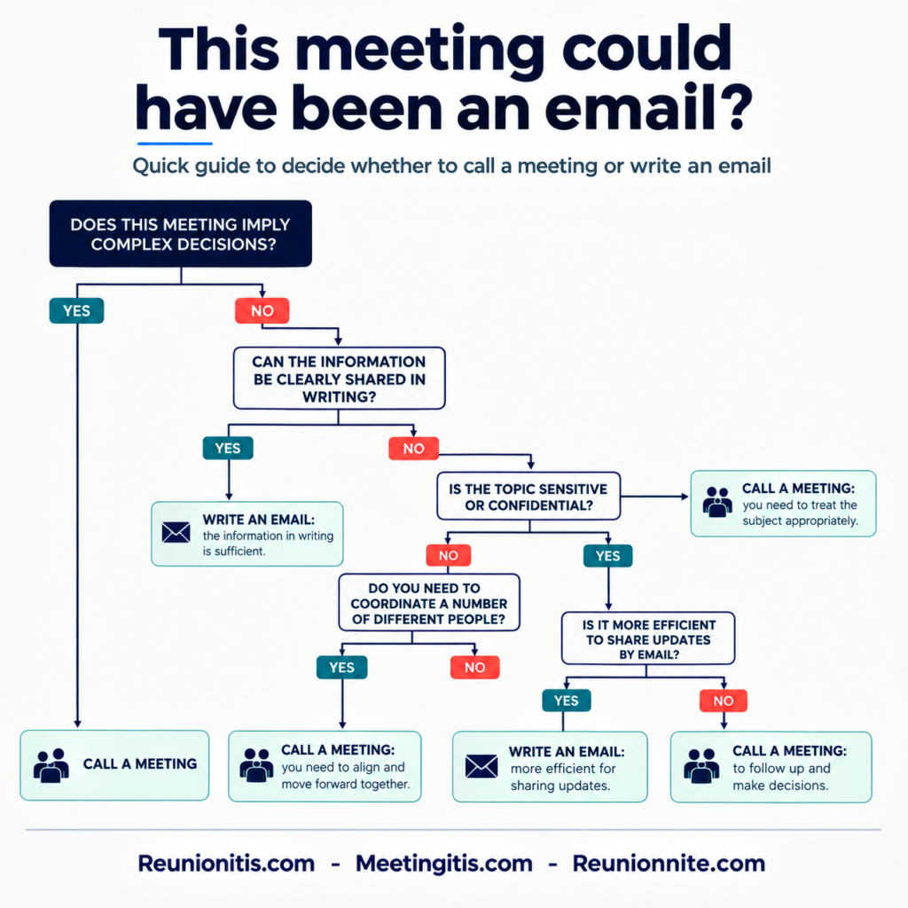 Diagram This meeting could have been an email. Reunionitis Meetingitis Reunionite Reunionnite Juntitis